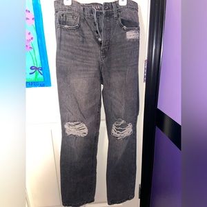 Vanilla star, ripped black jeans, size 3.